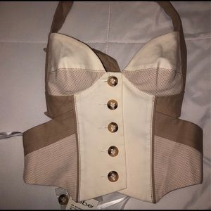 Bebe cut out bustier